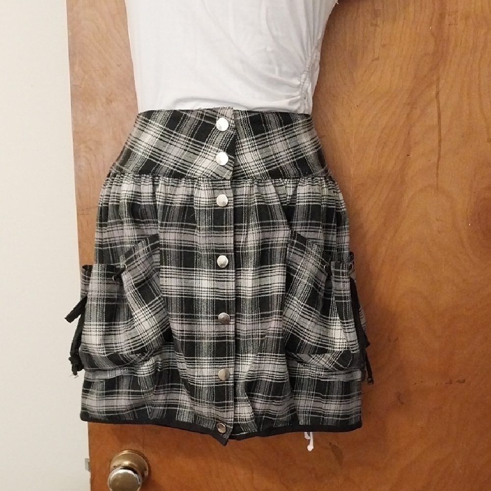 Flannel Bubble Skirt